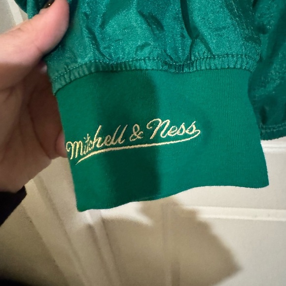 Mitchell & Ness Boston Celtics Anorak Jacket Vintage Logo Green Size XL EUC - Picture 7 of 12